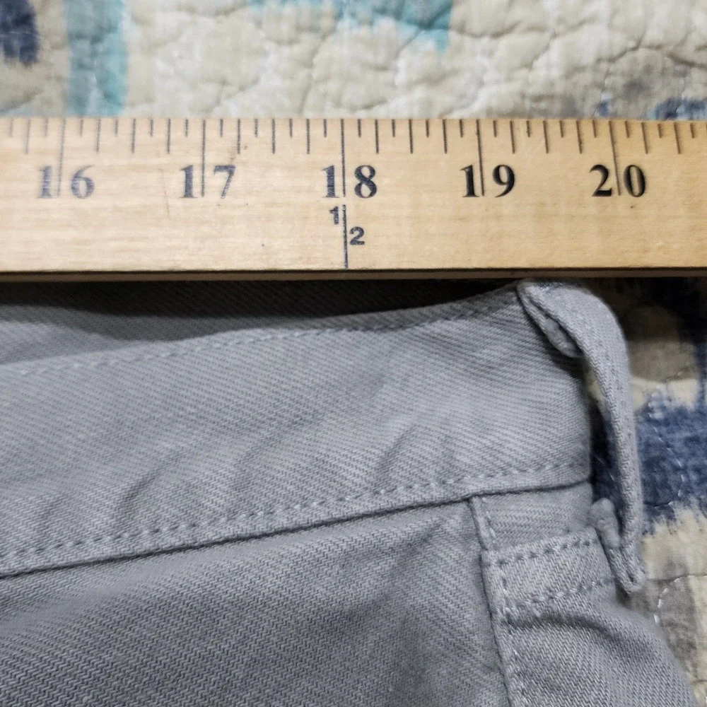 Levis 501 Original Fit Grey Denim Straight Leg Button Fly Mens Jeans 40x32